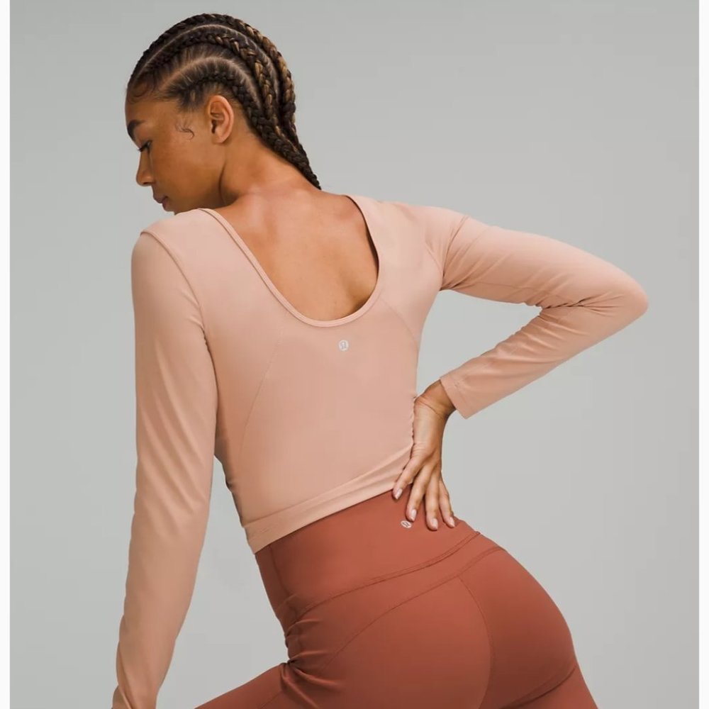 LULULEMON Pink Clay Align Long Sleeve Top